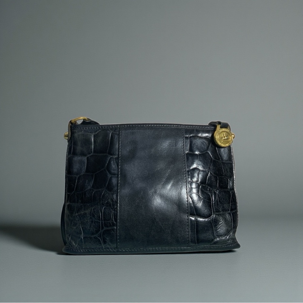 Brahmin Vintage Black Leather Small Crossbody Bag - Retail $198